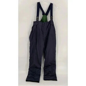 Vintage 90's Nevica Snow Bibs Overalls USA 36 Navy Colorblock Inside Excellent
